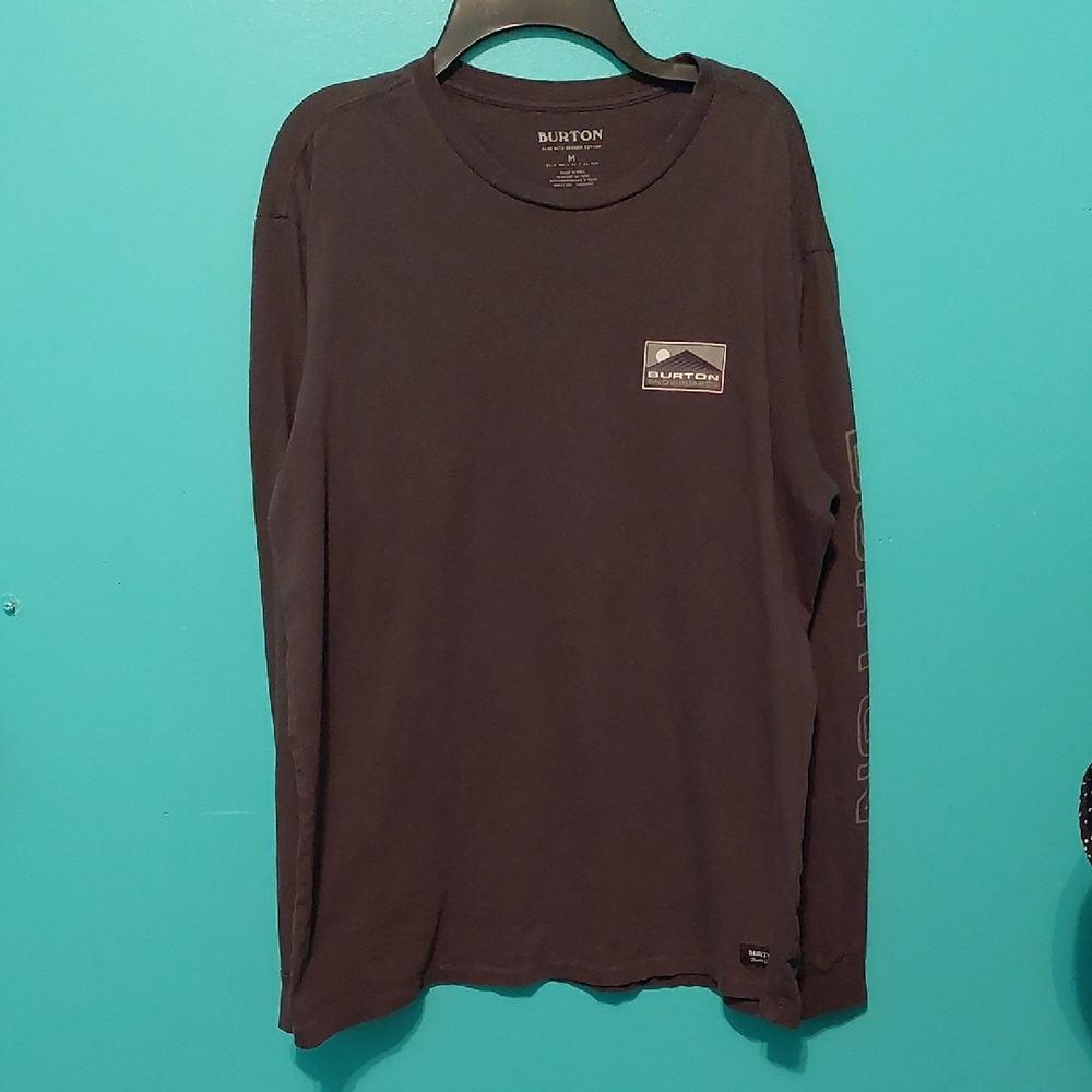 Burton Men's Dark Gray Long Sleeve Tee Medium